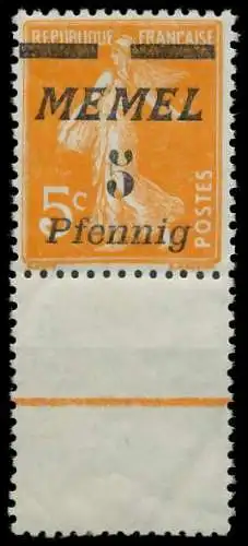 MEMEL 1922 Nr 52Lfu postfrisch SENKR PAAR 447B22