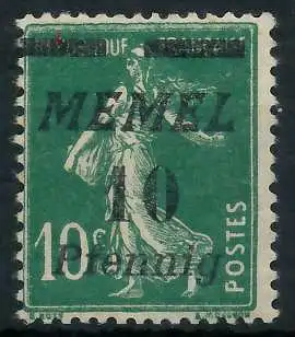 MEMEL 1922 Nr 54b ungebraucht gepr. 447B52