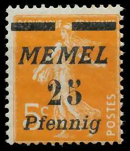 MEMEL 1922 Nr 58 postfrisch 447B9E