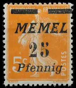 MEMEL 1922 Nr 58 ungebraucht 447BA2