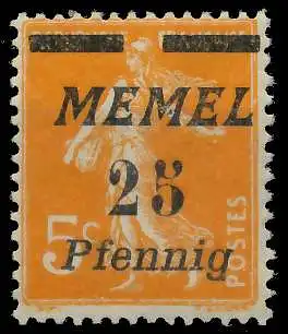 MEMEL 1922 Nr 58 postfrisch 447B9A