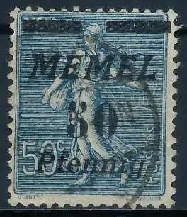 MEMEL 1922 Nr 61b gestempelt 447C6A