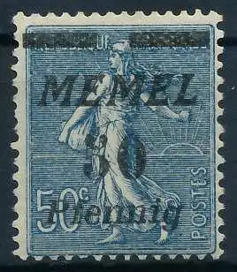 MEMEL 1922 Nr 61b ungebraucht 447C46