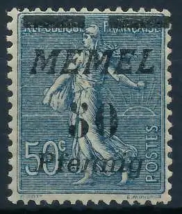 MEMEL 1922 Nr 61b ungebraucht 447C42