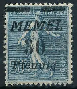 MEMEL 1922 Nr 61b ungebraucht 447C3E