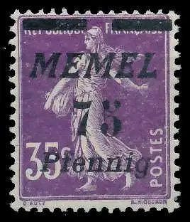 MEMEL 1922 Nr 62 postfrisch 447C76