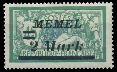MEMEL 1922 Nr 63 ungebraucht 447CC2