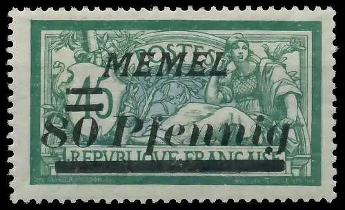 MEMEL 1922 Nr 63 postfrisch 447CBA