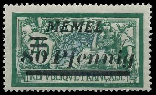 MEMEL 1922 Nr 63 postfrisch 447CBE