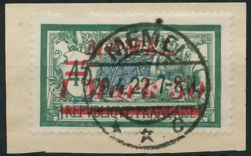 MEMEL 1922 Nr 66 zentrisch gestempelt Briefst³ck 447D1E