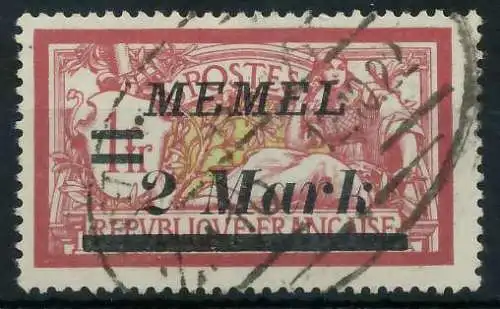 MEMEL 1922 Nr 67 gestempelt 447D46