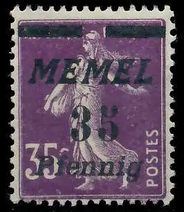 MEMEL 1922 Nr 84 postfrisch 447DC6