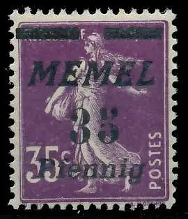 MEMEL 1922 Nr 84 postfrisch 447DCA