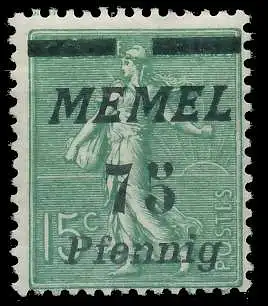 MEMEL 1922 Nr 85 ungebraucht 447E06