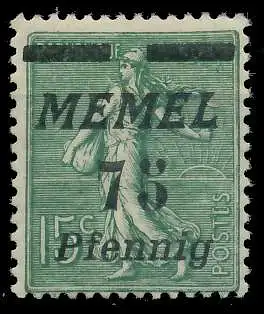 MEMEL 1922 Nr 85 ungebraucht 447E0A