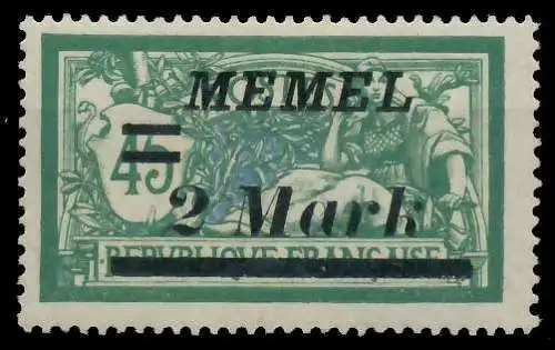 MEMEL 1922 Nr 88IV ungebraucht 452D5A