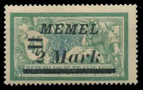 MEMEL 1922 Nr 88 postfrisch gepr. 452D66