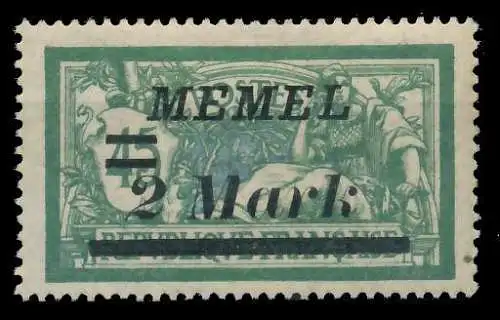 MEMEL 1922 Nr 88IV ungebraucht 452D5E