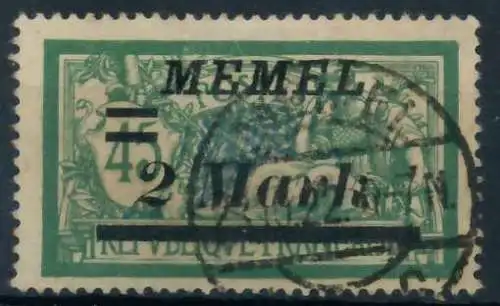 MEMEL 1922 Nr 88IV zentrisch gestempelt 452D7A