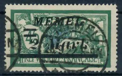 MEMEL 1922 Nr 88II gestempelt gepr. 452D9E