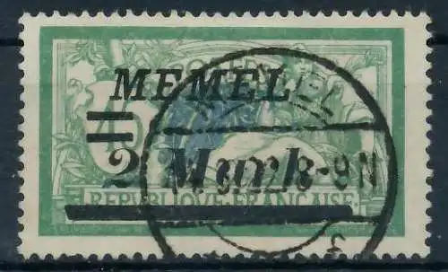 MEMEL 1922 Nr 88 zentrisch gestempelt 452D9A