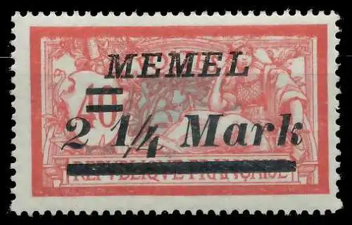 MEMEL 1922 Nr 89 postfrisch 452DB2