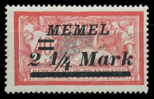 MEMEL 1922 Nr 89 postfrisch 452DB6