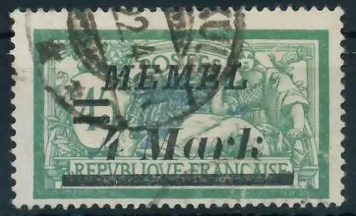 MEMEL 1922 Nr 91 gestempelt 452E12