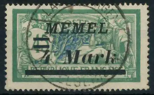 MEMEL 1922 Nr 91II gestempelt 452E4E