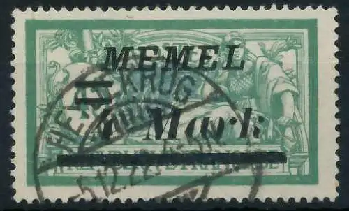 MEMEL 1922 Nr 91II gestempelt 452E4A