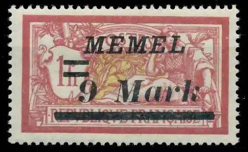 MEMEL 1922 Nr 93II postfrisch 452F5A