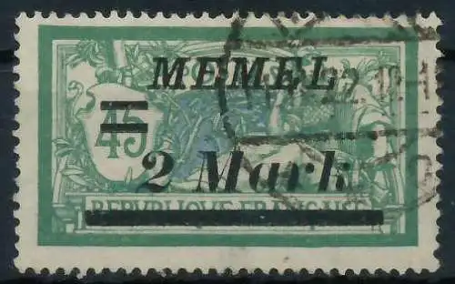 MEMEL 1922 Nr 88IV gestempelt gepr. 452F8E