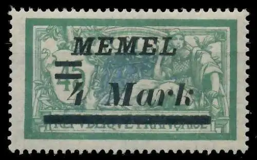 MEMEL 1922 Nr 91II ungebraucht gepr. 452FB2