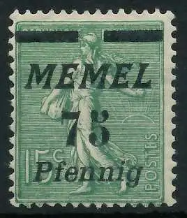 MEMEL 1922 Nr 85 ungebraucht 452FF6