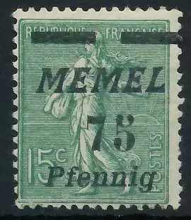 MEMEL 1922 Nr 85 ungebraucht 452FF2