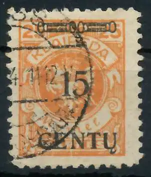 MEMEL 1923 Nr 170AI gestempelt gepr. 4530EA
