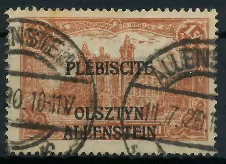 ALLENSTEIN Nr 12a gestempelt 4534DE