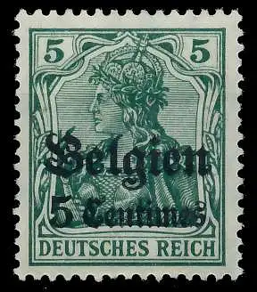 BES. 1WK LANDESPOST BELGIEN Nr 2 ungebraucht 45A5FE