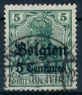 BES. 1WK LANDESPOST BELGIEN Nr 2 gestempelt 45A66A