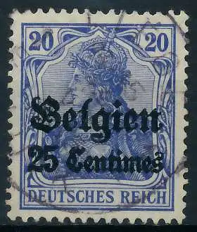 BES. 1WK LANDESPOST BELGIEN Nr 4I gestempelt 45A68E