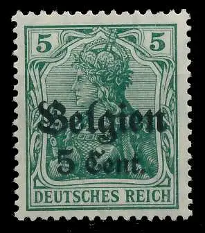 BES. 1WK LANDESPOST BELGIEN Nr 12II postfrisch 45A6DE