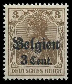 BES. 1WK LANDESPOST BELGIEN Nr 11b ungebraucht 45A6CA