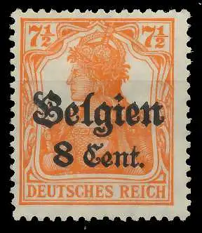 BES. 1WK LANDESPOST BELGIEN Nr 13bII ungebraucht 45A74E