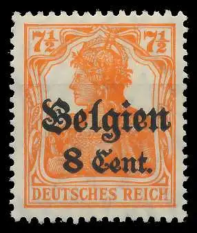 BES. 1WK LANDESPOST BELGIEN Nr 13bII postfrisch 45A746