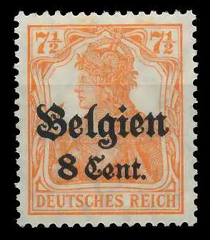 BES. 1WK LANDESPOST BELGIEN Nr 13aI ungebraucht 45A73A