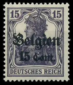 BES. 1WK LANDESPOST BELGIEN Nr 16bI ungebraucht 45A77E