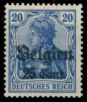 BES. 1WK LANDESPOST BELGIEN Nr 18b postfrisch 45A7C2