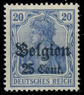 BES. 1WK LANDESPOST BELGIEN Nr 18b postfrisch 45A7DE