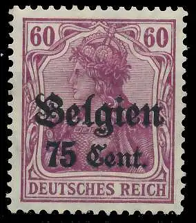 BES. 1WK LANDESPOST BELGIEN Nr 21a postfrisch 45A862