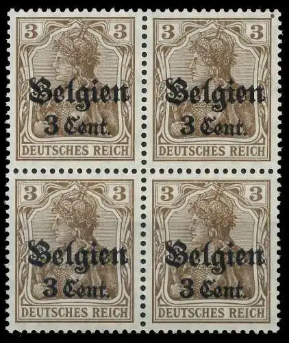 BES. 1WK LANDESPOST BELGIEN Nr 11aI postfrisch VIERERBL 45A8CA